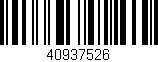Código de barras (EAN, GTIN, SKU, ISBN): '40937526'