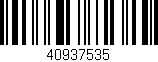 Código de barras (EAN, GTIN, SKU, ISBN): '40937535'