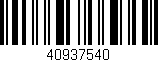 Código de barras (EAN, GTIN, SKU, ISBN): '40937540'