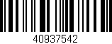 Código de barras (EAN, GTIN, SKU, ISBN): '40937542'