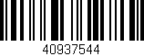 Código de barras (EAN, GTIN, SKU, ISBN): '40937544'