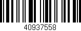 Código de barras (EAN, GTIN, SKU, ISBN): '40937558'