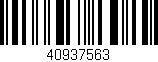 Código de barras (EAN, GTIN, SKU, ISBN): '40937563'