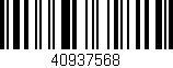 Código de barras (EAN, GTIN, SKU, ISBN): '40937568'