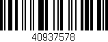 Código de barras (EAN, GTIN, SKU, ISBN): '40937578'