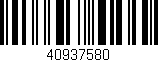 Código de barras (EAN, GTIN, SKU, ISBN): '40937580'
