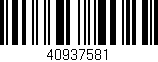 Código de barras (EAN, GTIN, SKU, ISBN): '40937581'