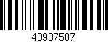 Código de barras (EAN, GTIN, SKU, ISBN): '40937587'