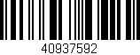 Código de barras (EAN, GTIN, SKU, ISBN): '40937592'