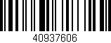 Código de barras (EAN, GTIN, SKU, ISBN): '40937606'