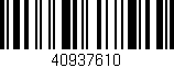 Código de barras (EAN, GTIN, SKU, ISBN): '40937610'
