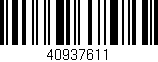 Código de barras (EAN, GTIN, SKU, ISBN): '40937611'