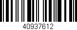 Código de barras (EAN, GTIN, SKU, ISBN): '40937612'