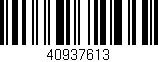 Código de barras (EAN, GTIN, SKU, ISBN): '40937613'