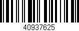 Código de barras (EAN, GTIN, SKU, ISBN): '40937625'