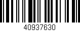 Código de barras (EAN, GTIN, SKU, ISBN): '40937630'