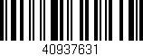 Código de barras (EAN, GTIN, SKU, ISBN): '40937631'