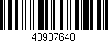 Código de barras (EAN, GTIN, SKU, ISBN): '40937640'