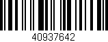 Código de barras (EAN, GTIN, SKU, ISBN): '40937642'