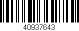 Código de barras (EAN, GTIN, SKU, ISBN): '40937643'