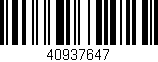 Código de barras (EAN, GTIN, SKU, ISBN): '40937647'