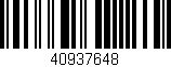 Código de barras (EAN, GTIN, SKU, ISBN): '40937648'