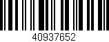 Código de barras (EAN, GTIN, SKU, ISBN): '40937652'
