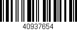 Código de barras (EAN, GTIN, SKU, ISBN): '40937654'