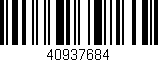 Código de barras (EAN, GTIN, SKU, ISBN): '40937684'