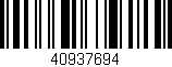 Código de barras (EAN, GTIN, SKU, ISBN): '40937694'