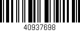 Código de barras (EAN, GTIN, SKU, ISBN): '40937698'