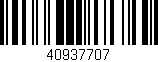 Código de barras (EAN, GTIN, SKU, ISBN): '40937707'