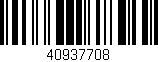 Código de barras (EAN, GTIN, SKU, ISBN): '40937708'