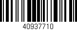 Código de barras (EAN, GTIN, SKU, ISBN): '40937710'