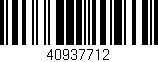 Código de barras (EAN, GTIN, SKU, ISBN): '40937712'