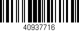 Código de barras (EAN, GTIN, SKU, ISBN): '40937716'