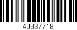 Código de barras (EAN, GTIN, SKU, ISBN): '40937718'