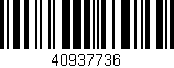 Código de barras (EAN, GTIN, SKU, ISBN): '40937736'