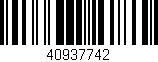 Código de barras (EAN, GTIN, SKU, ISBN): '40937742'