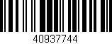 Código de barras (EAN, GTIN, SKU, ISBN): '40937744'