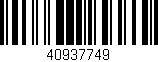 Código de barras (EAN, GTIN, SKU, ISBN): '40937749'