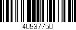 Código de barras (EAN, GTIN, SKU, ISBN): '40937750'