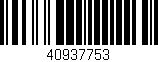 Código de barras (EAN, GTIN, SKU, ISBN): '40937753'