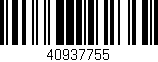 Código de barras (EAN, GTIN, SKU, ISBN): '40937755'