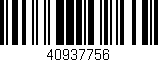 Código de barras (EAN, GTIN, SKU, ISBN): '40937756'
