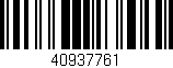Código de barras (EAN, GTIN, SKU, ISBN): '40937761'