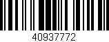 Código de barras (EAN, GTIN, SKU, ISBN): '40937772'