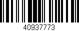 Código de barras (EAN, GTIN, SKU, ISBN): '40937773'