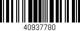 Código de barras (EAN, GTIN, SKU, ISBN): '40937780'