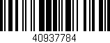 Código de barras (EAN, GTIN, SKU, ISBN): '40937784'